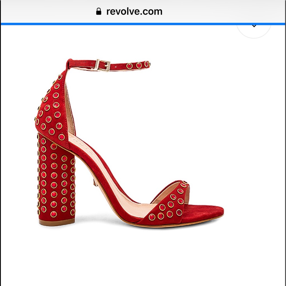 Schutz Marcelle heel in tango red EUC worn once
